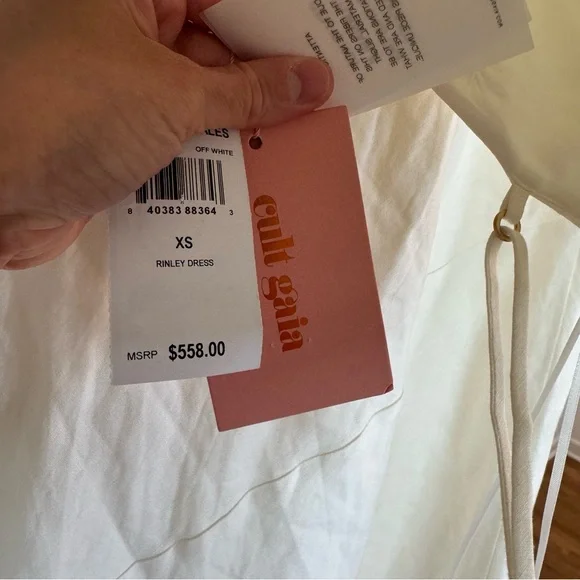 NWT Cult Gaia Rinley Dress White XS - Picture 8 of 9